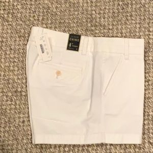 J.CREW NWT White 4” Chino Short Size 6